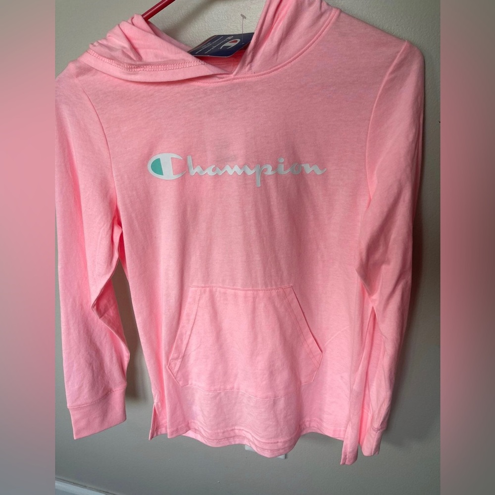 NWT champion long sleeve hoodie tshirt XL girls